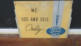 V8 Ford Parts Painted Tin Sign