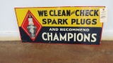 Champion Sparkplugs sign