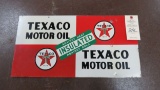 Texaco Painted Tin sign