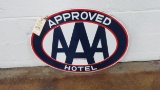 AAA Porcelain Hotels Sign