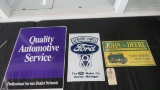 John Deere, Ford and other signs