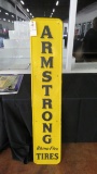 Armstrong Tires Painted tin sign