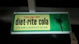 Diet Rite Cola Lighted Clock and Sign
