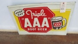 Triple A Root beer Sign