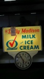 Dolly Madison Lighted Ice Cream Clock