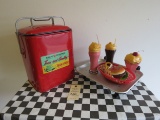 Drive-Inn Diner Tray with Fake Food