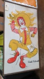 Framed McDonalds Beach Towel with Ronald McDonald