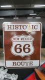 ROUTE 66 NEW MEXICO PAINTED TIN STREET SIGNS`