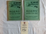 Lot of 2 Indian Motorcycles Riders' Instruction Books