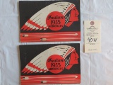 Lot of 2 1935 Indian Motorcycle Brochures