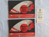 Lot of 2 1935 Indian Motorcycle Brochures