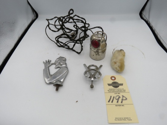 Vintage Hood Ornaments and Other Items