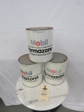 3 Mobil 1 gallon Thermozone Cans