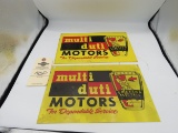 Multi Duti Painted Tin Single sided Signs