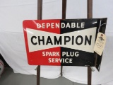 Champion Wall Flange Sign