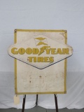 Goodyear Tires Painted Tin Sign