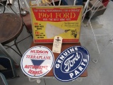 Original Ford Sign and Reproduction round signs Group