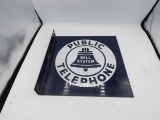 Public Telephone Porcelain Wall Flange