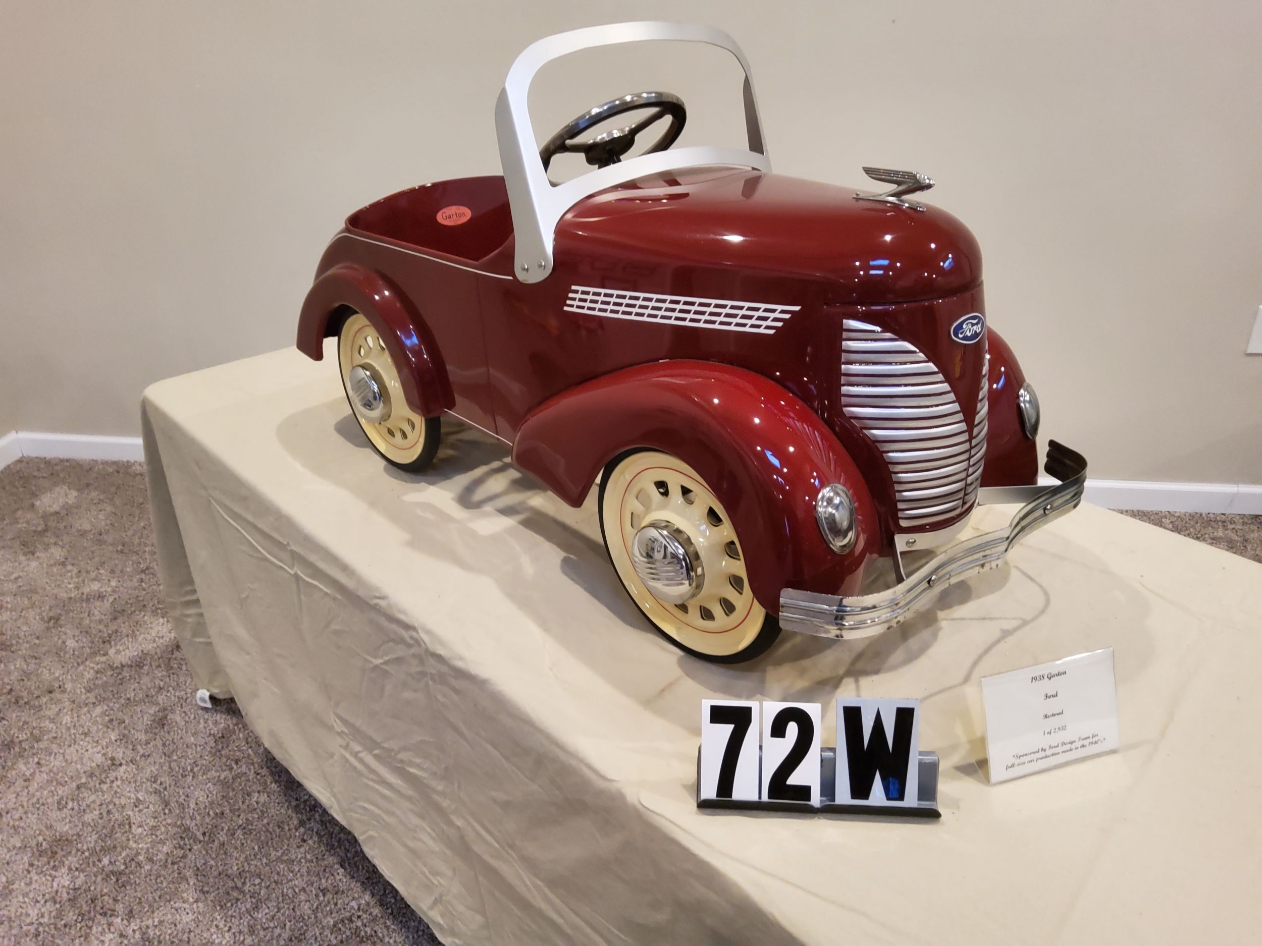 1938 pedal on sale car