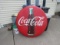 Antique Coca Cola Button Sign