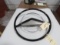 1951 Ford Deluxe Black Original Steering Wheel w/Horn Ring