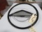 1951 Ford Deluxe Black Original Steering Wheel w/Horn Ring