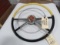 1953/54 Ford Crestline Black/White NOS Steering Wheel