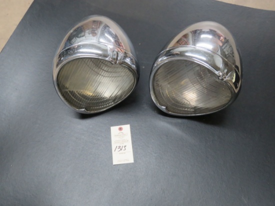 Pair of Stainless Headlights