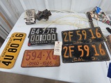 Antique License Plate Group