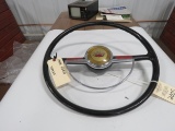 1949 Ford Black & Red Steering Wheel Original