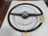 1954 Ford Black Original Steering Wheel w/Horn Ring