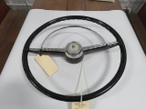 1955 Ford Fairlane Black Original Steering Wheel w/Horn ring