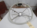 1957 Mercury Monterey White Steering Wheel w/Horn Ring