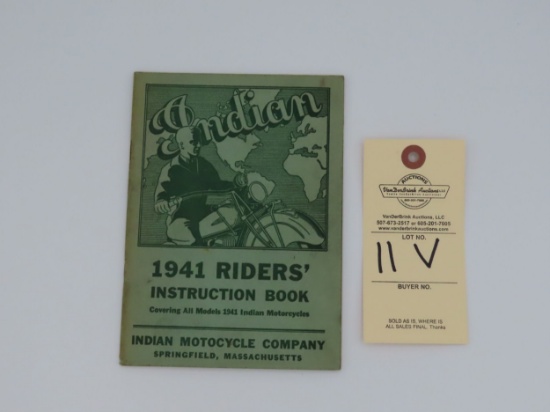 1941 Indian Riders' Instruction Book