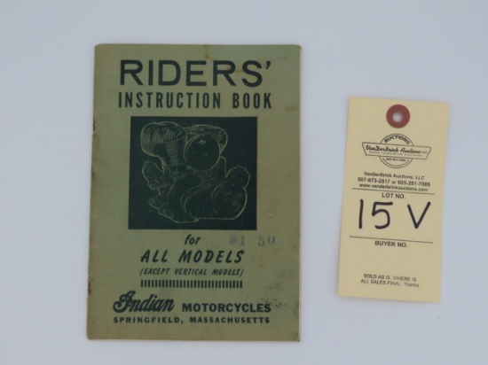 Indian Riders' Instruction Book