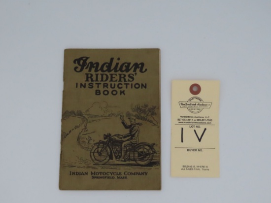 1928 Indian Riders' Instruction Book
