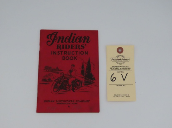 1935 Indian Riders' Instruction Book