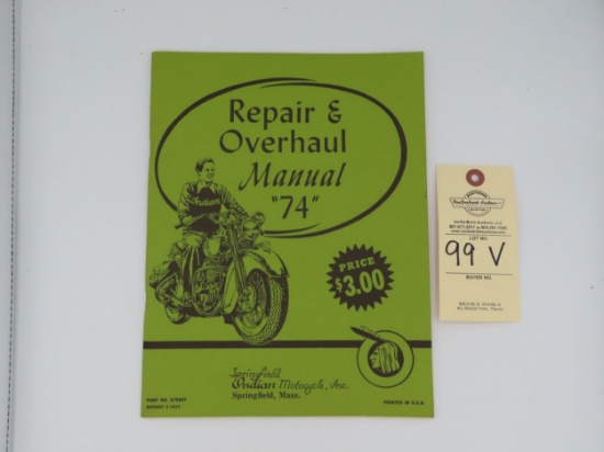 Indian Company Repair & Overhaul Manual "74"