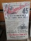 Vintage Indian Scout 45 Poster 23x37 inches