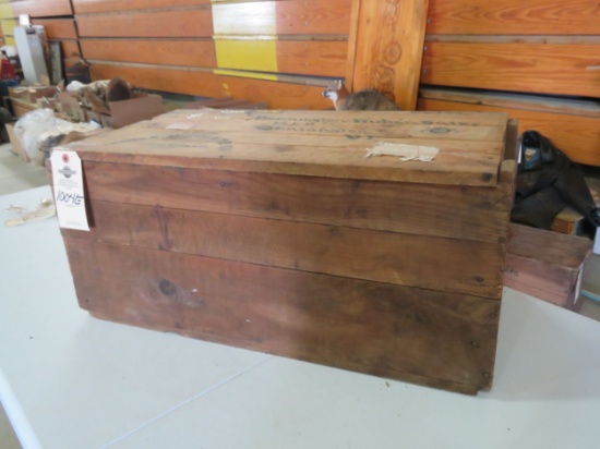 Wooden Crate with Bennington Indian Addressd