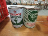 1 Qt. Texaco Outboard & 1 Qt Quaker State Oil