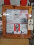Indian Outboard Literature Framed- Rare