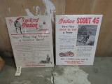Vintage Indian Scout Poster Group