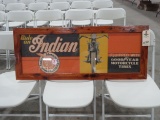 Framed Indian Poster with Goodyear Advertising