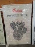 Vintage Indian Power Plus Motor Poster 25x38 inches