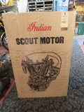 Vintage Indian Scout Motor Poster 25x38 inches