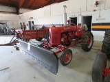 Farmall A Tractor with Blade