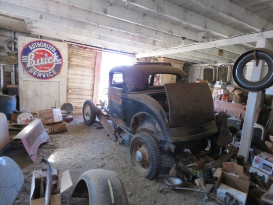 Barn Find 1932 Ford 3 Window Coupe Project