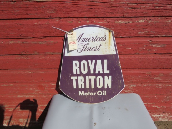 royal Triton Porcelain Sign