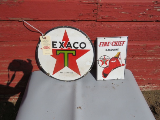 Texaco Pump Plates